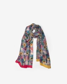 Floral Elegance Silk Scarf