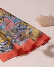 Floral Radiance Silk Scarf