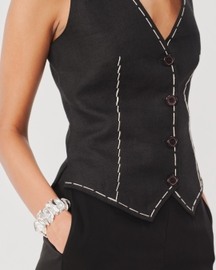 Bearer Linen Waistcoat