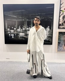 Cut-out Fringed Trousers