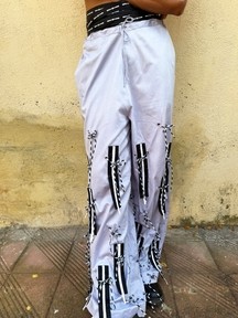 Tie-up Fringed Trousers