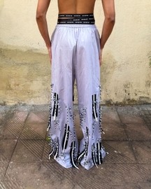 Tie-up Fringed Trousers