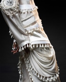 Ornament Patchwork Jacket & Drape Tassel Trouser Set