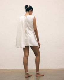 Silk Satin Saree Dress