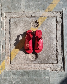 Envelope Sandals Single Buckle