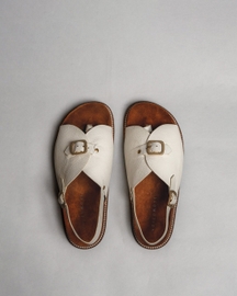 Envelope Cork Sandals Single Buckle