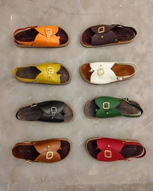 Envelope Cork Sandals Single Buckle