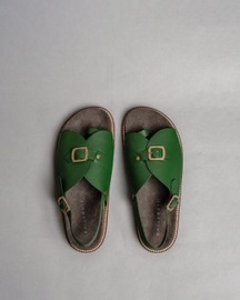 Envelope Cork Sandals Single Buckle