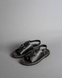 Envelope Welt Sandals Single Buckle