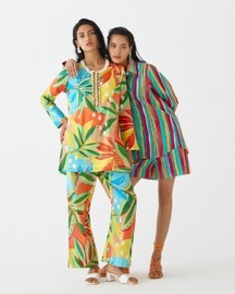 Birch Shirt & Embroidered Shorts