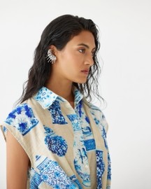 Porcelain Knot Shirt Dress