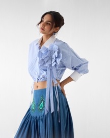 Azure Crop Shirt