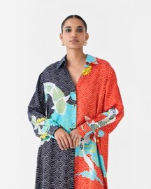 Koi Shirt Dress