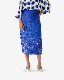 Indigo Sequin Skirt