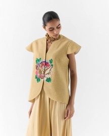 Gold Garden Rose Vest Set