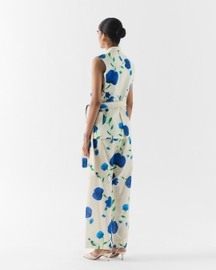 Moss Rose Sleeveless Blazer Set
