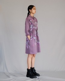 Mauve Map Short Dress