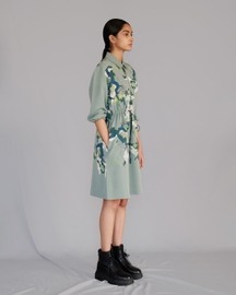 Grey Map Short Dress