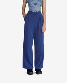 Blue Pleated Pants