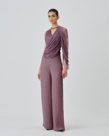Mauve Ruched Top