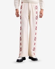 Hamsa Argyle Beading Jeans