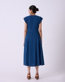 Lada Blue Needlecord Dress
