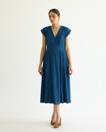 Lada Blue Needlecord Dress