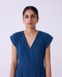 Lada Blue Needlecord Dress