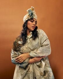 Brown Wash Tuck Dress