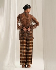 Blue Brown Plaid Co-ord