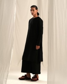 Coal Black Pin Tuck Kurta Co-ord