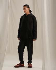 Jade Black Texture Trouser
