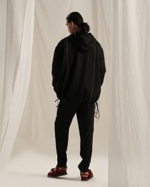 Jade Black Texture Trouser