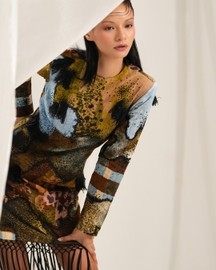 Inlay Sheath Dress
