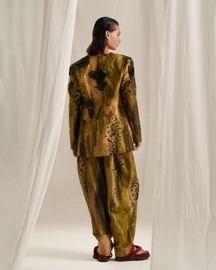 Green Glade Emb. Blazer Set