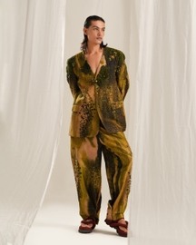 Green Glade Emb. Blazer Set
