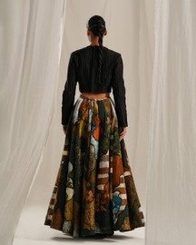 Inlay Skirt Set