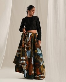 Inlay Skirt Set