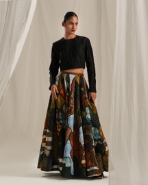 Inlay Skirt Set