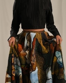 Inlay Skirt Set