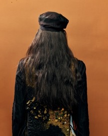 Inlay Hand Emb. Long Gilet Jacket