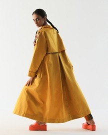 Mustard Impasto Trench