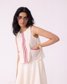Tris Handwoven Top