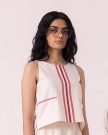 Tris Handwoven Top