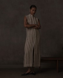 Sleeveless Mandarin Tunic