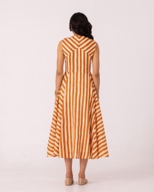Valentino Striped Midi Dress
