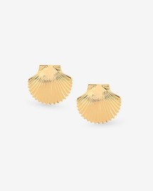 Shell Top Earrings (Gold)