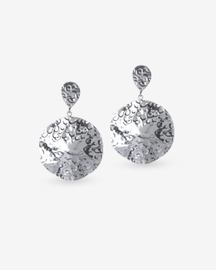 Beaten Spheres Earrings (Silver)