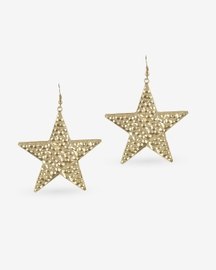 Beaten Star Earrings