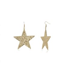 Beaten Star Earrings